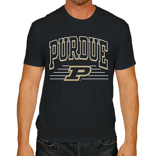 Purdue Boilermakers NCAA Adult Unisex Overtime Classics T-Shirt - Black