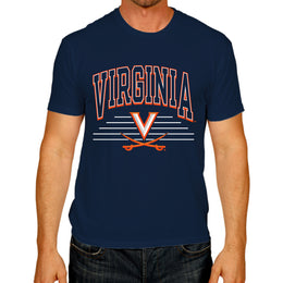 Virginia Cavaliers NCAA Adult Unisex Overtime Classics T-Shirt - Navy