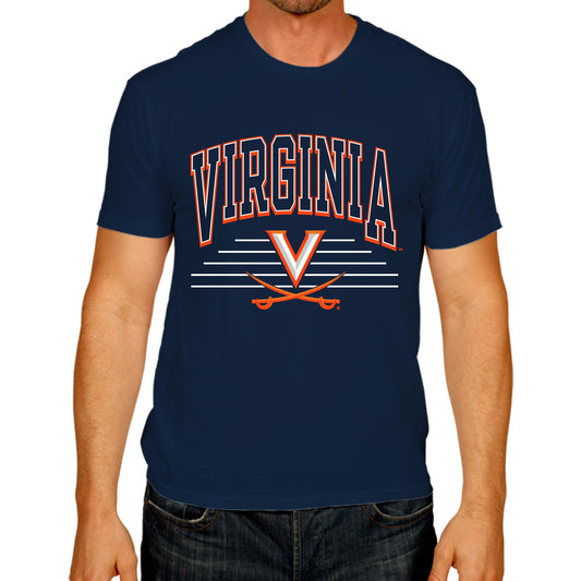 Virginia Cavaliers NCAA Adult Unisex Overtime Classics T-Shirt - Navy