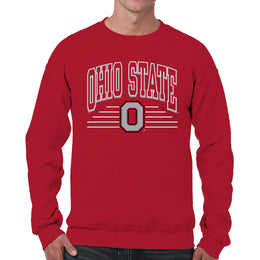 Ohio State Buckeyes NCAA Adult Unisex Overtime Classics Crewneck Fleece Sweatshirt - Red