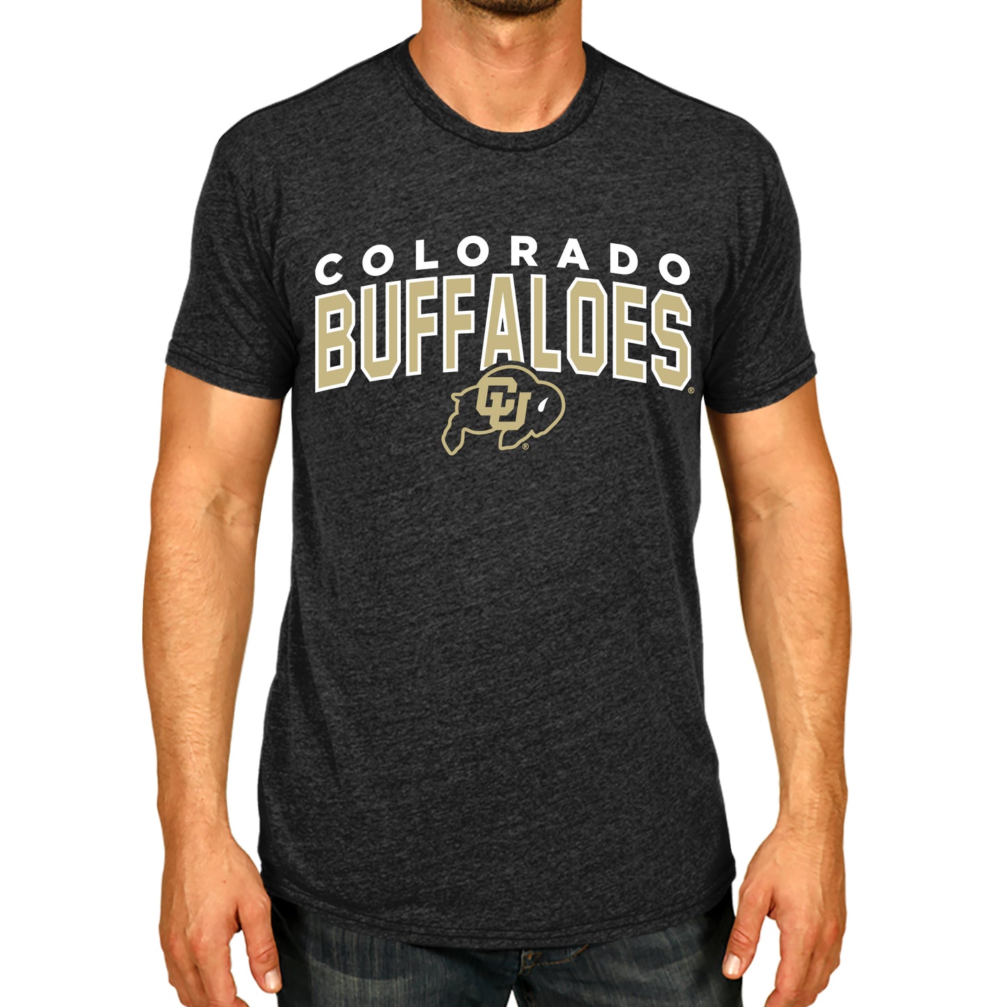 Colorado Buffaloes NCAA Adult Unisex Starting Fresh T-Shirt - Black Heather