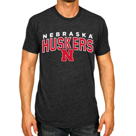 Nebraska Cornhuskers NCAA Adult Unisex Starting Fresh T-Shirt - Black Heather