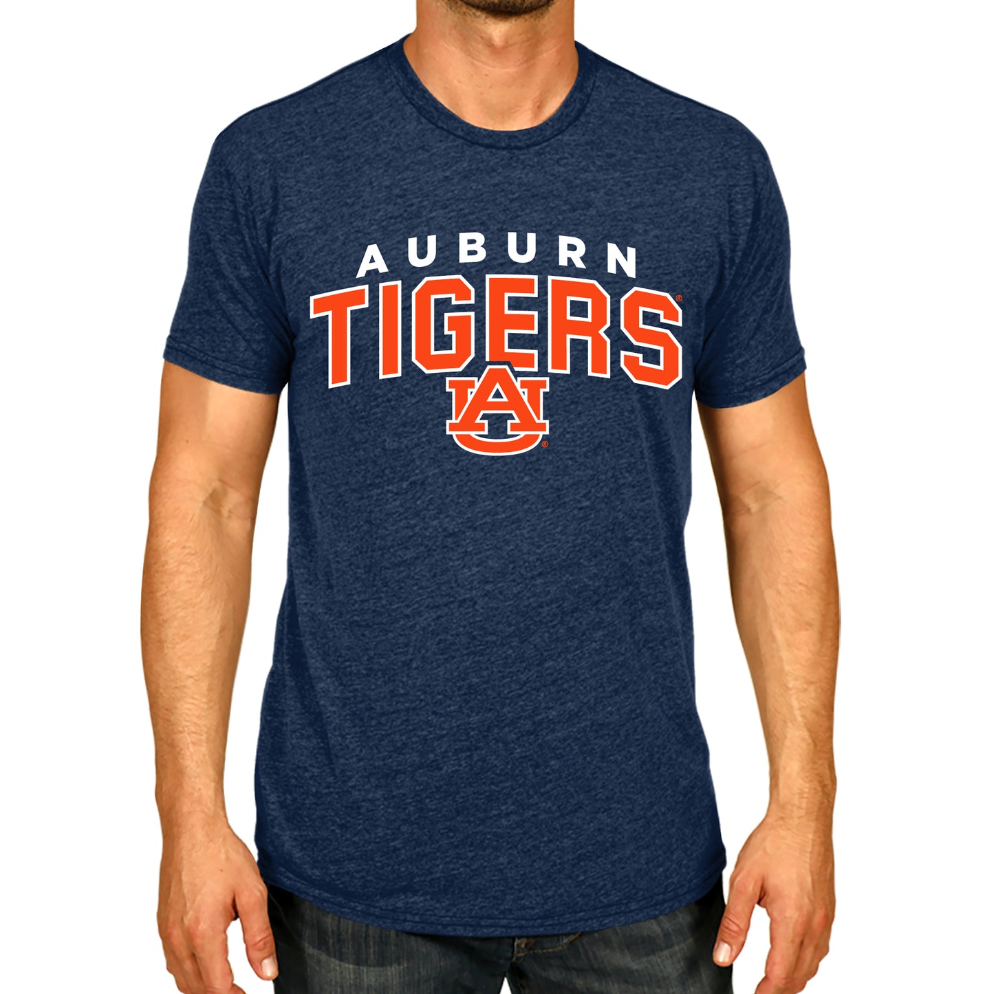 Auburn Tigers NCAA Adult Unisex Starting Fresh T-Shirt - Navy Heather