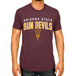 Arizona State Sun Devils NCAA Adult Unisex Starting Fresh T-Shirt - Maroon Heather