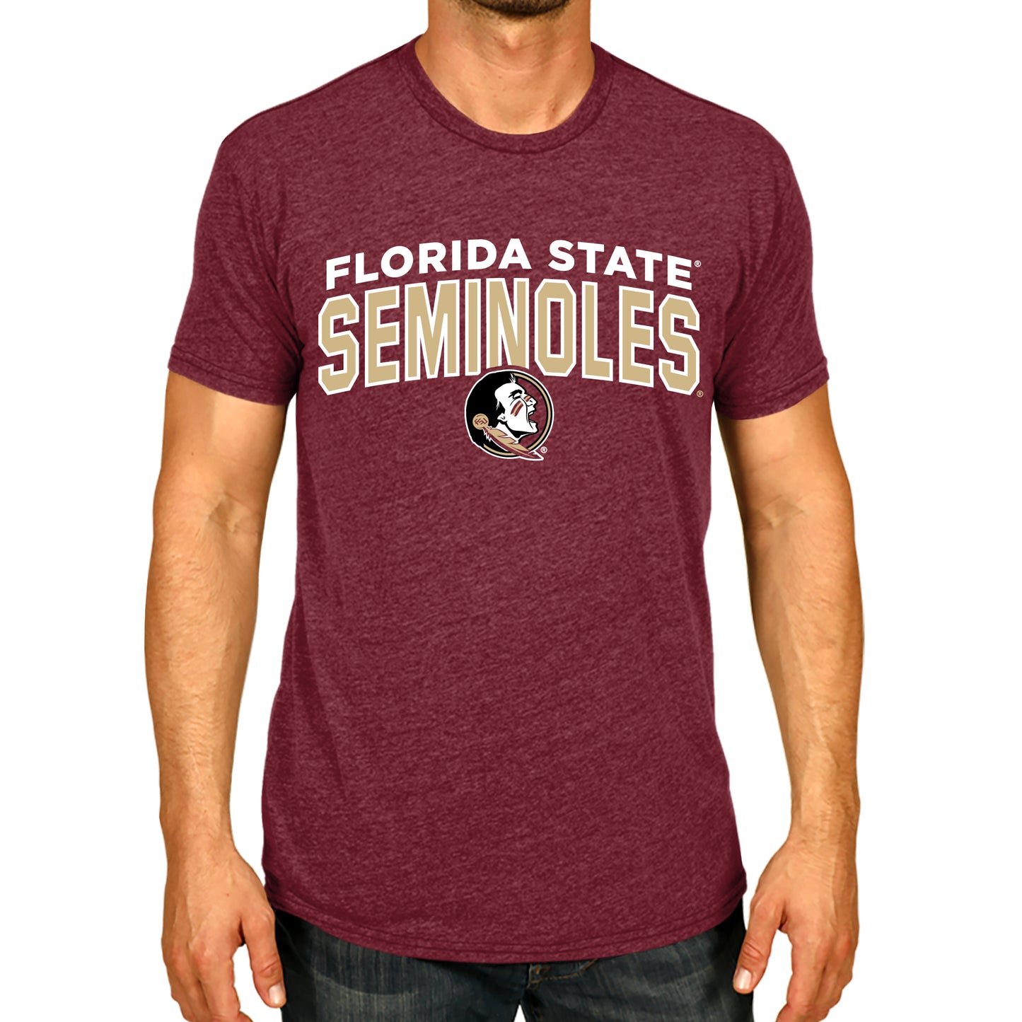 Florida State Seminoles NCAA Adult Unisex Starting Fresh T-Shirt - Garnet Heather