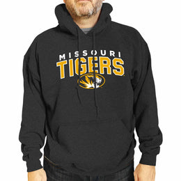 Missouri Tigers NCAA Adult Unisex Starting Fresh Heathered Hooded Fleece Sweatshirt - Black Heather