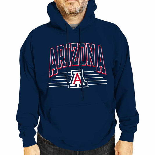 Arizona Wildcats NCAA Adult Unisex Overtime Classics Hooded Fleece Sweatshirt - Navy