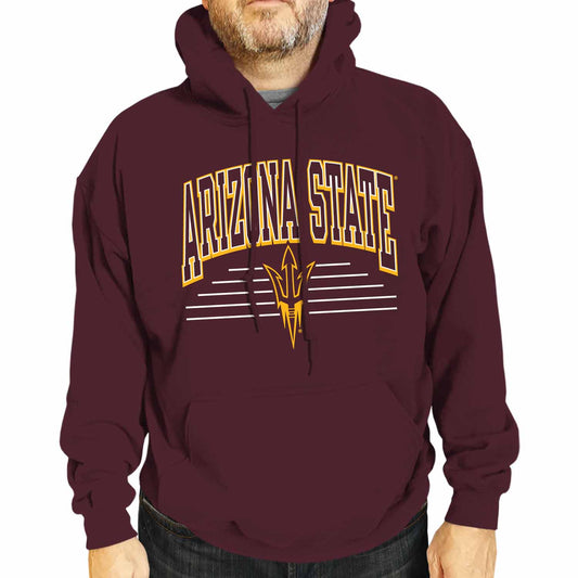 Arizona State Sun Devils NCAA Adult Unisex Overtime Classics Hooded Fleece Sweatshirt - Maroon