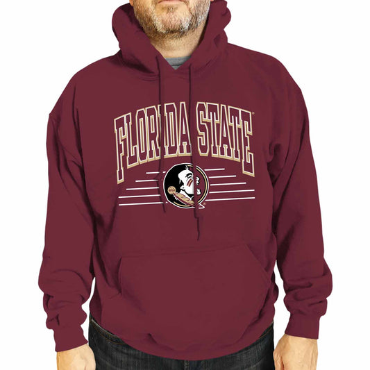 Florida State Seminoles NCAA Adult Unisex Overtime Classics Hooded Fleece Sweatshirt - Garnet