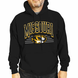 Missouri Tigers NCAA Adult Unisex Overtime Classics Hooded Fleece Sweatshirt - Black