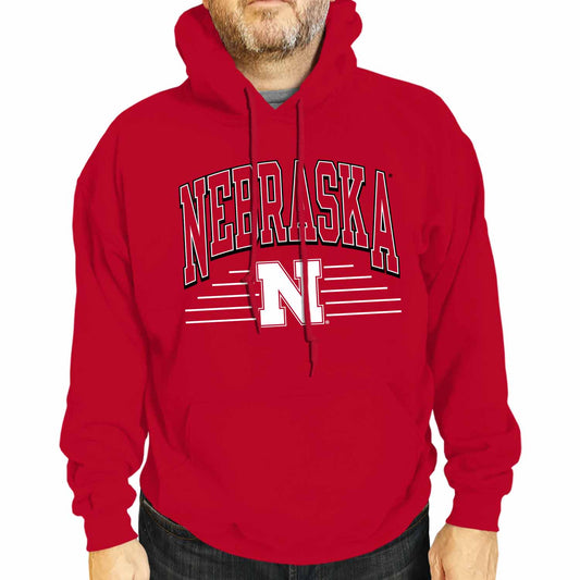 Nebraska Cornhuskers NCAA Adult Unisex Overtime Classics Hooded Fleece Sweatshirt - Red