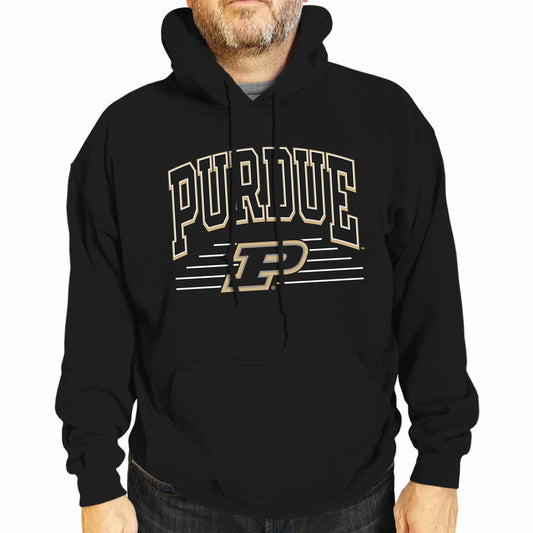 Purdue Boilermakers NCAA Adult Unisex Overtime Classics Hooded Fleece Sweatshirt - Black