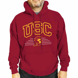 USC Trojans NCAA Adult Unisex Overtime Classics Hooded Fleece Sweatshirt - Cardinal