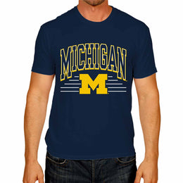 Michigan Wolverines NCAA Adult Unisex Overtime Classics T-Shirt - Navy