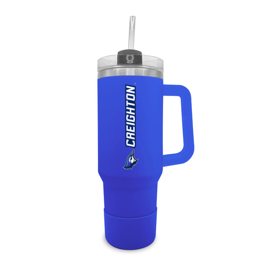 Creighton Bluejays College & University 40 oz Travel Tumbler With Handle - Royal
