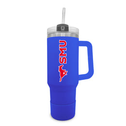 SMU Mustangs College & University 40 oz Travel Tumbler With Handle - Royal