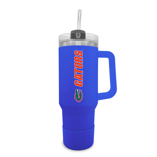 Florida Gators College & University 40 oz Travel Tumbler With Handle - Royal
