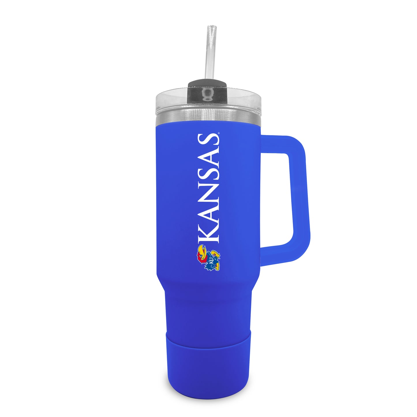 Kansas Jayhawks College & University 40 oz Travel Tumbler With Handle - Royal