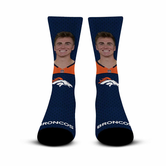 Denver Broncos NFL Youth Roster Player Crew Socks - Navy