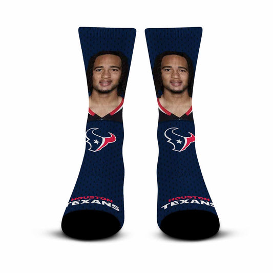 Houston Texans NFL Youth Roster Player Crew Socks - Navy