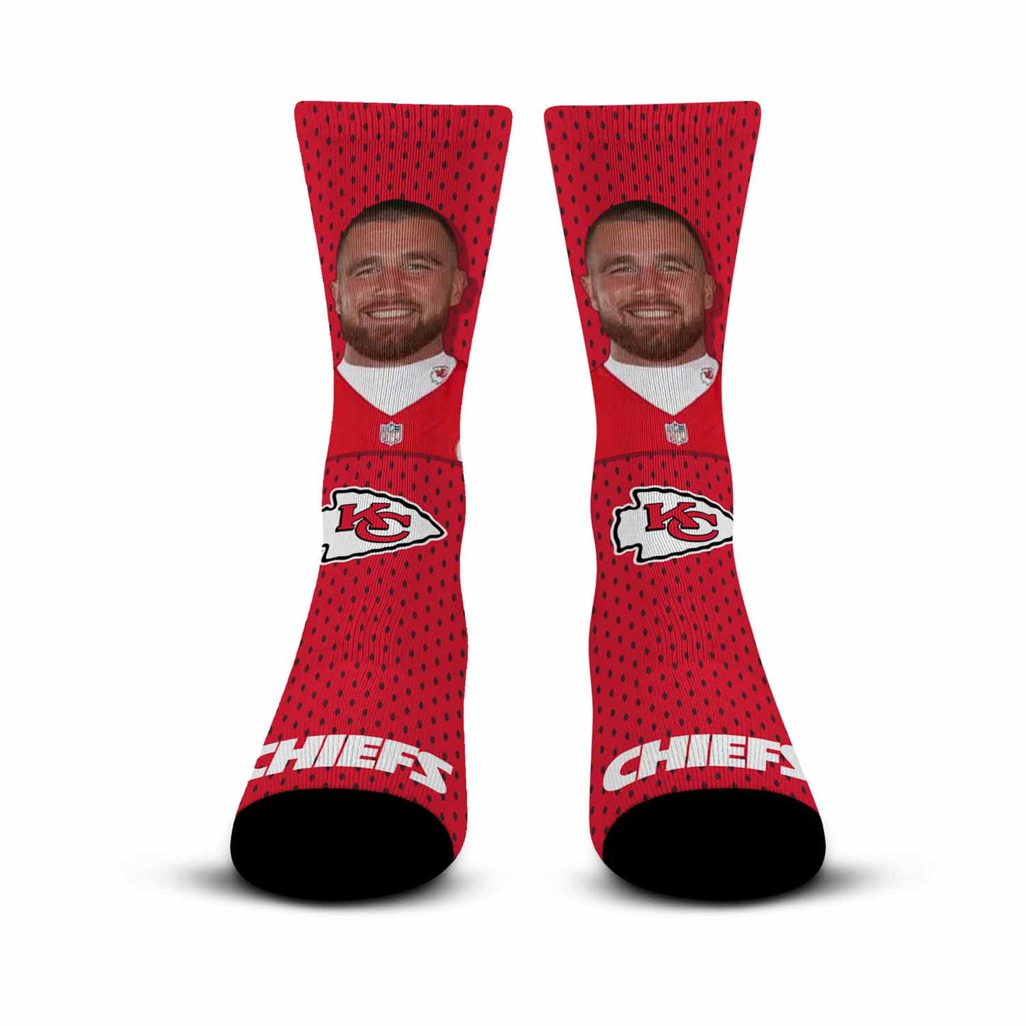Kansas City Chiefs NFL Youth Roster Player Crew Socks - Red