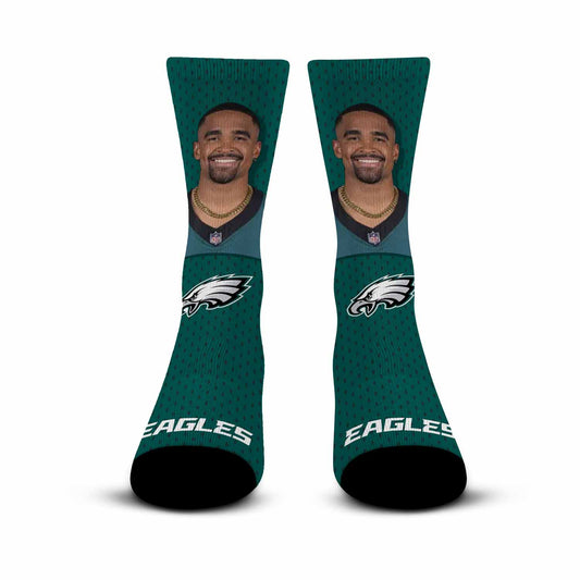 Philadelphia Eagles NFL Youth Roster Player Crew Socks - Green