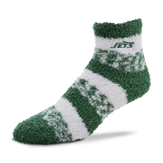 New York Jets Women's NFL Football Cozy Soft Sleep Socks - Forest Green