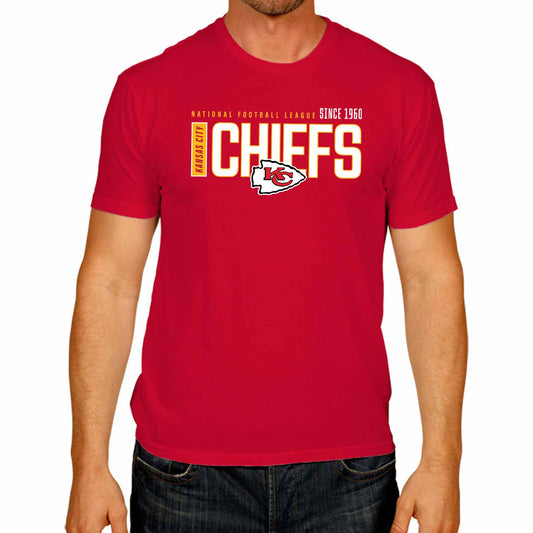 Kansas City Chiefs NFL Adult Modern Endzone Tag-Less T-Shirt - Red