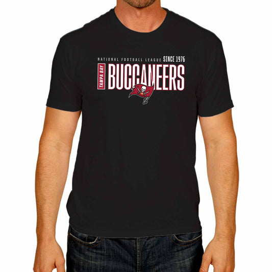 Tampa Bay Buccaneers NFL Adult Modern Endzone Tag-Less T-Shirt - Black
