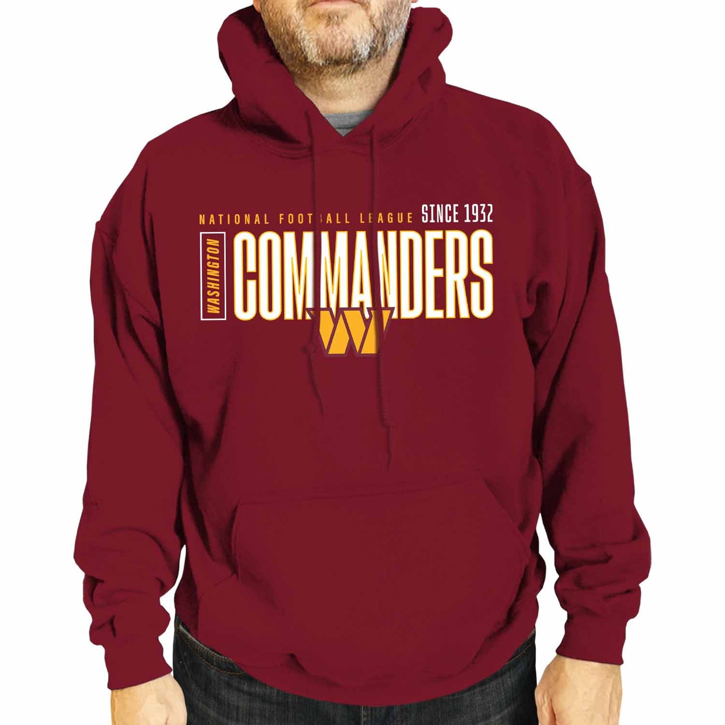 Washington Commanders NFL Adult Unisex Modern Endzone Soft Fleece Hooded Sweatshirt - Garnet