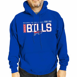 Buffalo Bills NFL Adult Unisex Modern Endzone Soft Fleece Hooded Sweatshirt - Royal