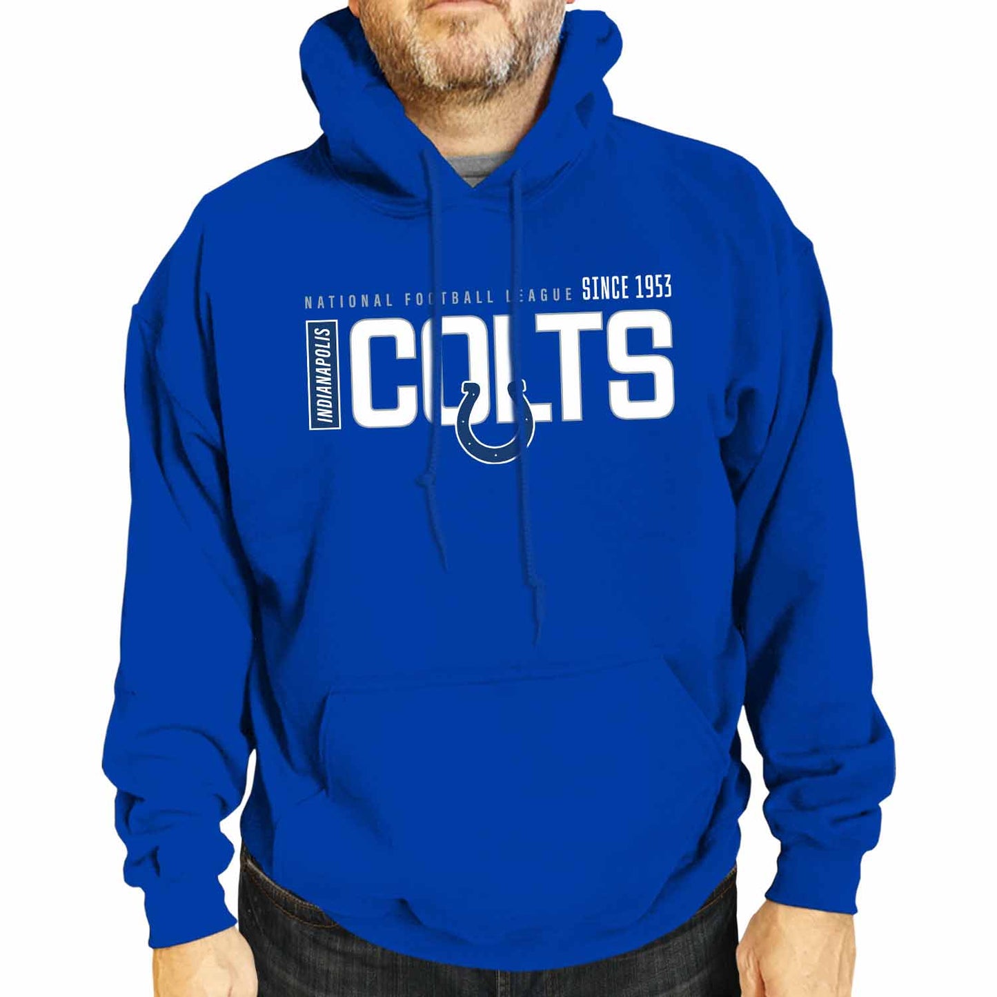 Indianapolis Colts NFL Adult Unisex Modern Endzone Soft Fleece Hooded Sweatshirt - Royal