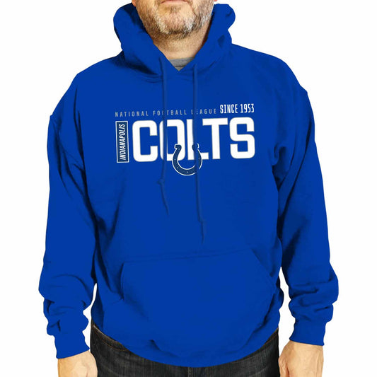 Indianapolis Colts NFL Adult Unisex Modern Endzone Soft Fleece Hooded Sweatshirt - Royal