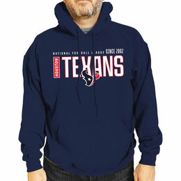 Houston Texans NFL Adult Unisex Modern Endzone Soft Fleece Hooded Sweatshirt - Navy