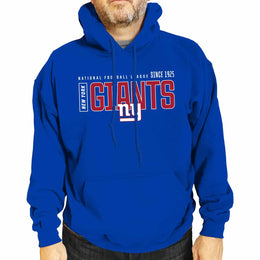 New York Giants NFL Adult Unisex Modern Endzone Soft Fleece Hooded Sweatshirt - Royal