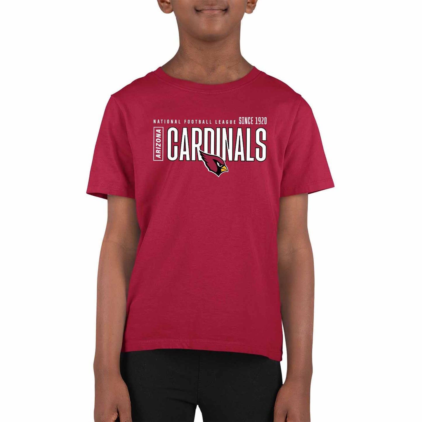 Arizona Cardinals NFL Youth Modern Endzone Football T-Shirt Unisex Tag Free Comfortable - Cardinal