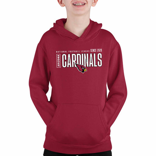 Arizona Cardinals NFL Youth Modern Endzone Football Fleece Hooded Sweatshirt - Cardinal