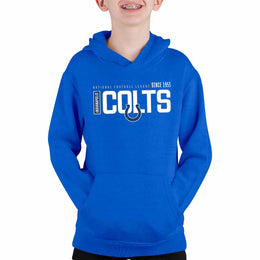 Indianapolis Colts NFL Youth Modern Endzone Football Fleece Hooded Sweatshirt - Royal