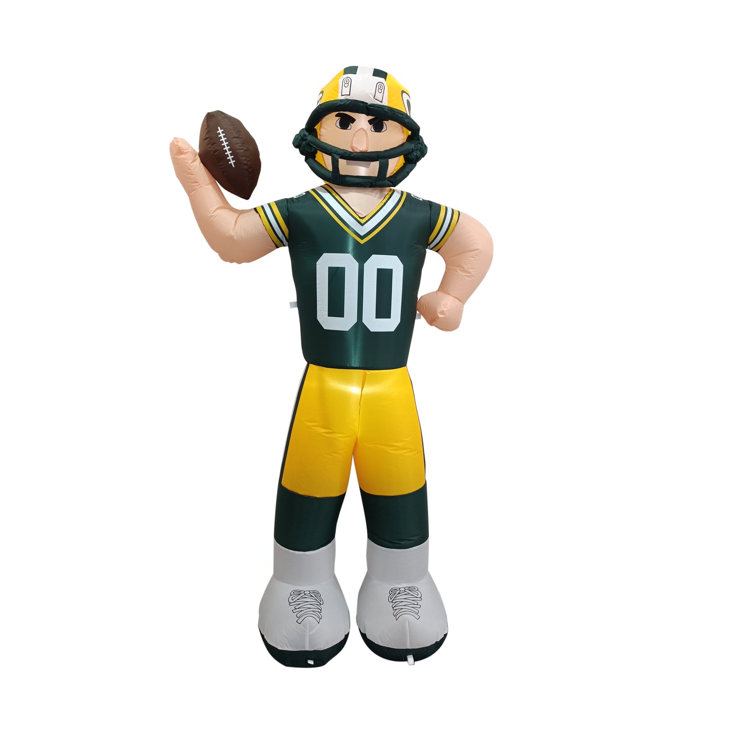 Green Bay Packers NFL Team Mascot 7FT Yard Inflatable With LED Lights - Hunter Green