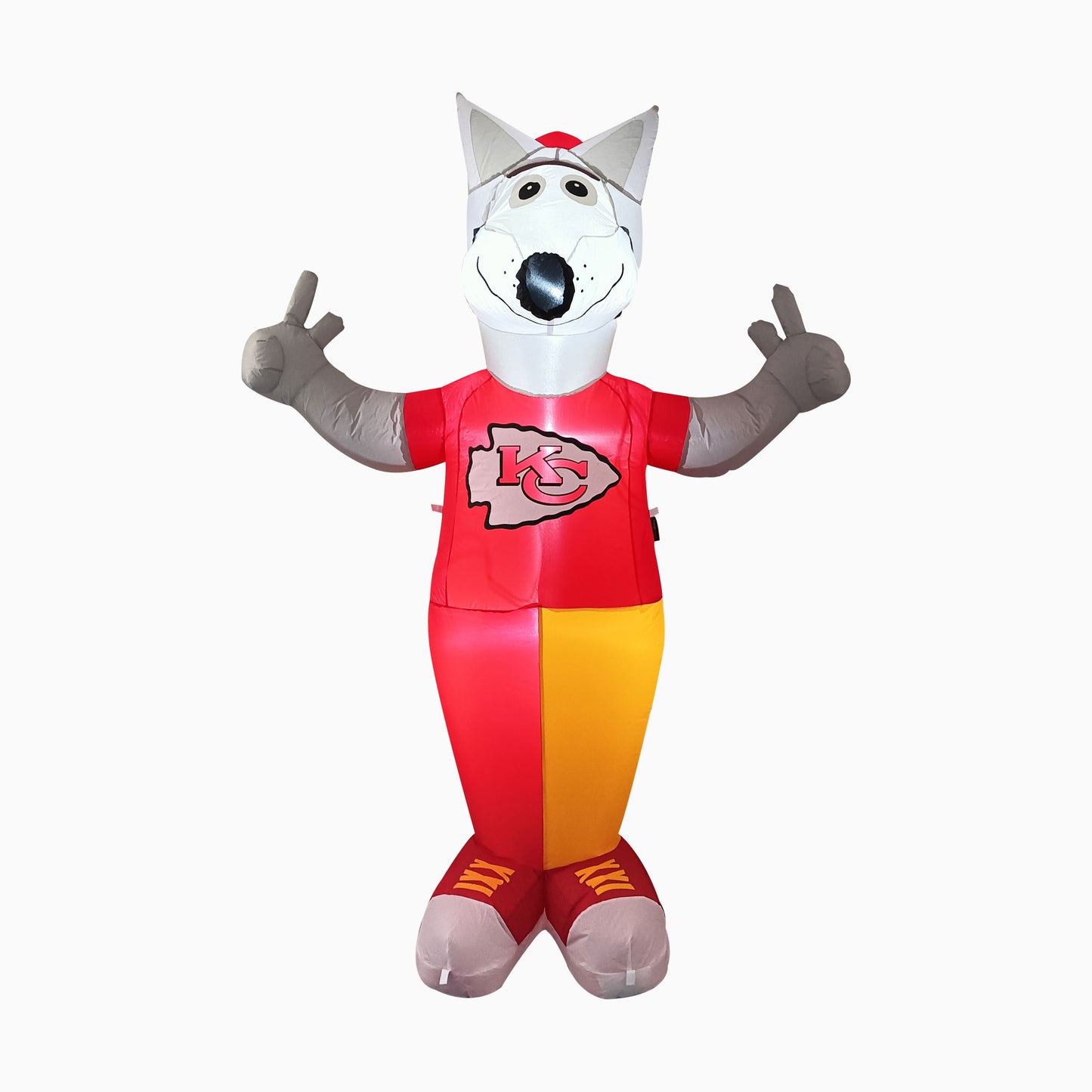 Kansas City Chiefs NFL Team Mascot 7FT Yard Inflatable With LED Lights - Red