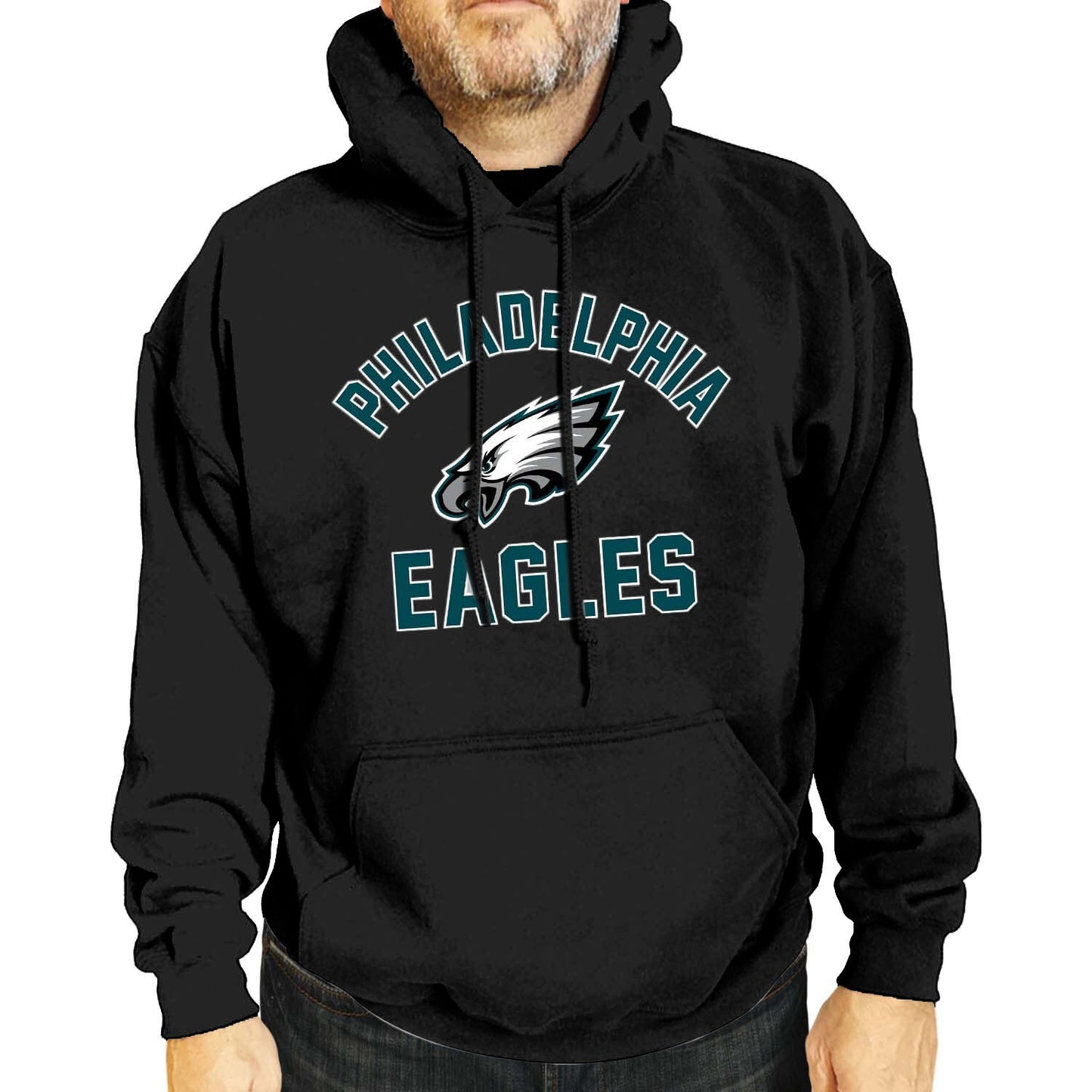 Philadelphia Eagles NFL Gameday Adult Hooded Sweatshirt - Black