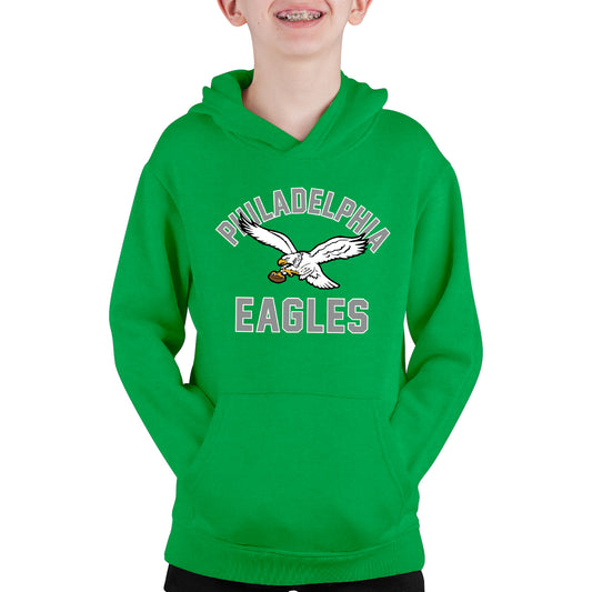 Philadelphia Eagles NFL Youth Gameday Hooded Sweatshirt - Kelly Green