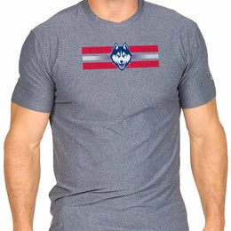UCONN Huskies Unisex NCAA Scholarship Cloud Jersey Athletic Short Sleeve Performance Tee - Navy Heather