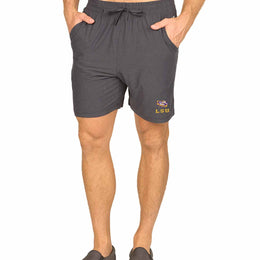 LSU Tigers NCAA Men’s University Athletic Performance Shorts - Black Heather