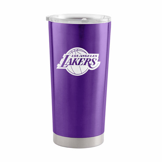 Los Angeles Lakers NBA Basketball 20oz Stainless Steel Vacuum Insulated Game Day Tumbler with Silicone Grip - Purple
