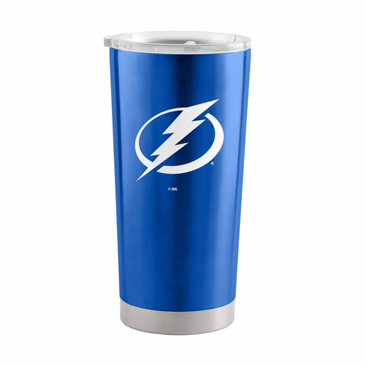 Tampa Bay Lightning NHL Hockey 20oz Stainless Steel Vacuum Insulated Game Day Tumbler with Silicone Grip - Royal