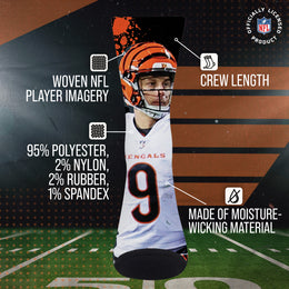 Cincinnati Bengals NFL Youth Player Stripe Sock - Black #9