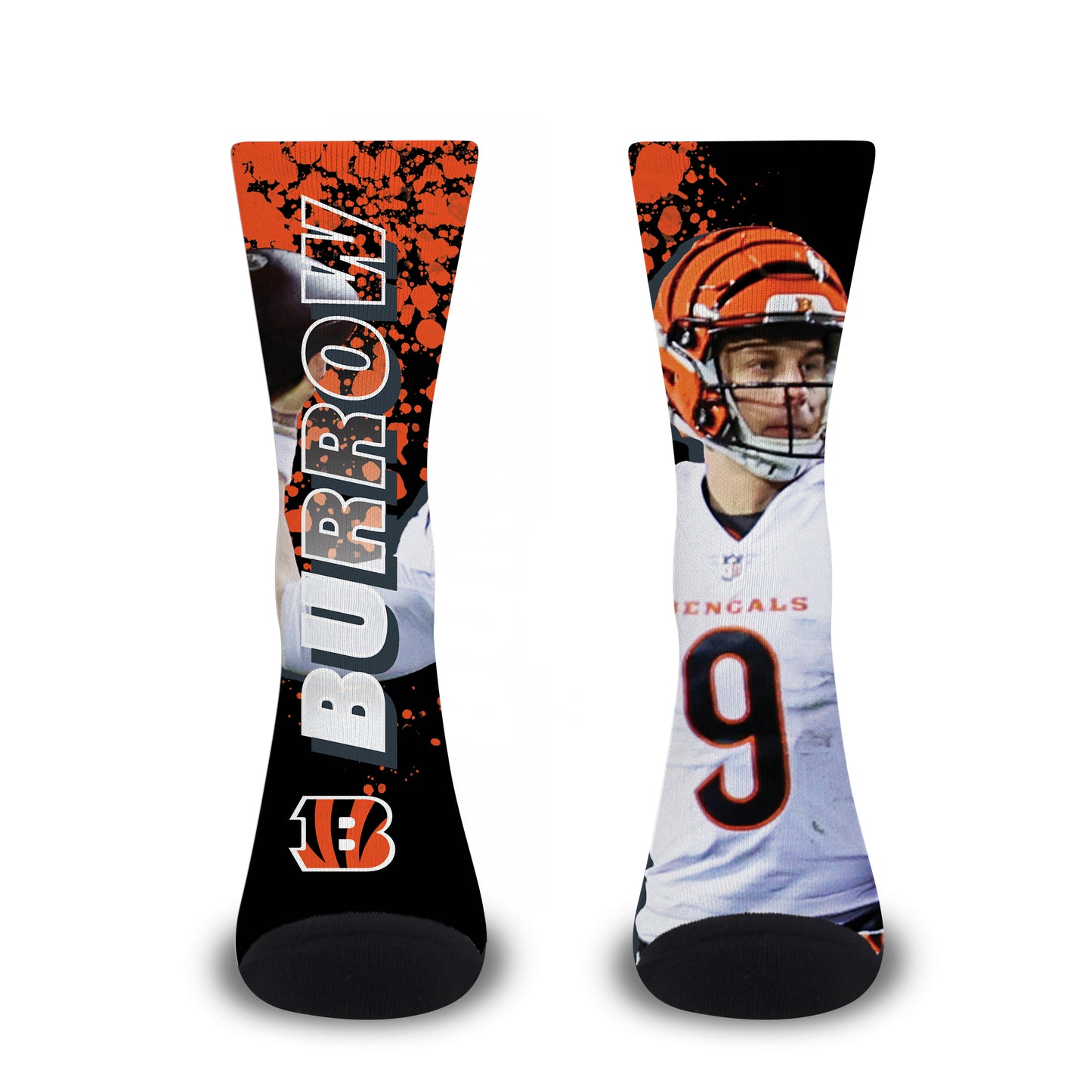 Cincinnati Bengals NFL Youth Player Stripe Sock - Black #9