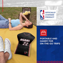 Miami Heat NBA Travel Jimmy Butler Jersey Cloud Pillow Bedding Accessories - Black