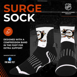 Anaheim Ducks NHL Youth Surge Socks - Black